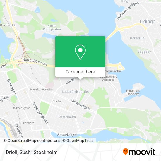 Driolij Sushi map