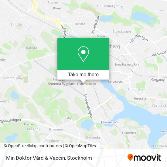 Min Doktor Vård & Vaccin map