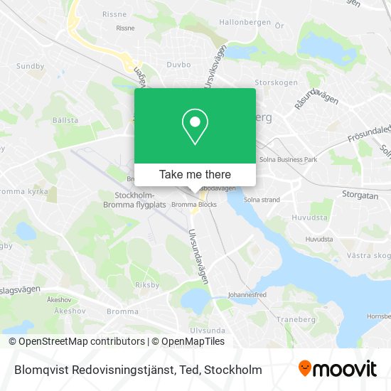 Blomqvist Redovisningstjänst, Ted map