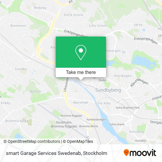 smart Garage Services Swedenab map