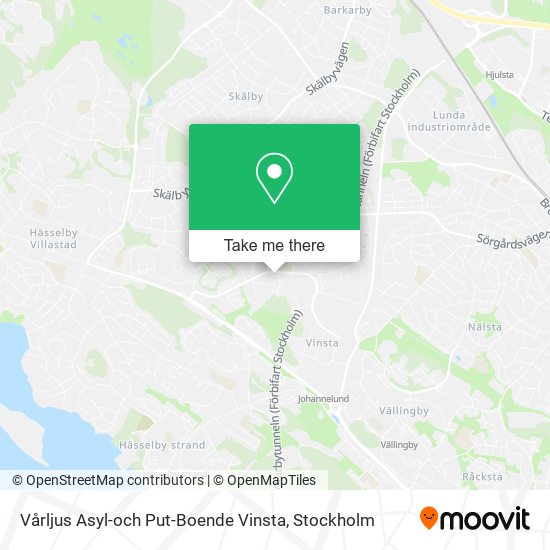 Vårljus Asyl-och Put-Boende Vinsta map