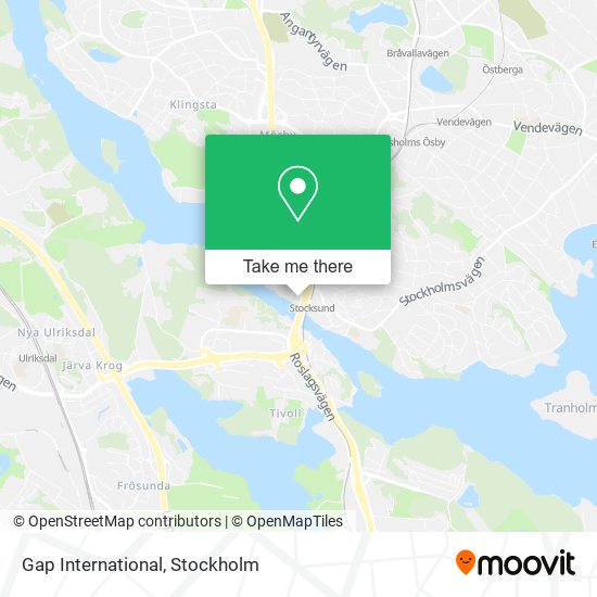 Gap International map