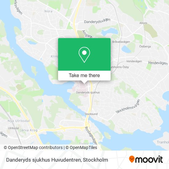 Danderyds sjukhus Huvudentren map