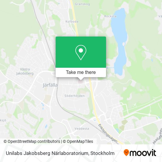 Unilabs Jakobsberg Närlaboratorium map