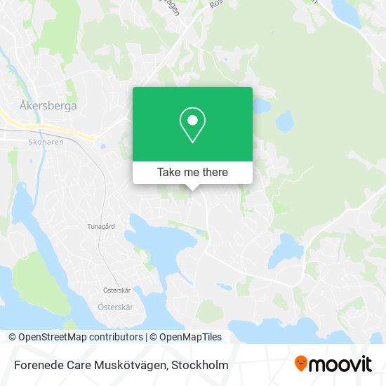 Forenede Care Muskötvägen map