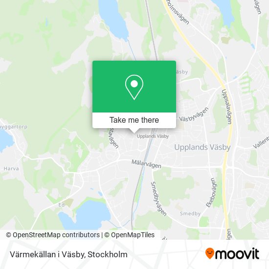 Värmekällan i Väsby map