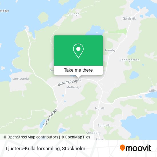 Ljusterö-Kulla församling map