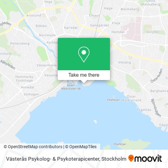 Västerås Psykolog- & Psykoterapicenter map