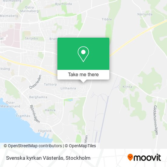 Svenska kyrkan Västerås map