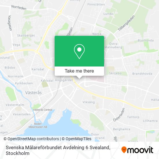 Svenska Målareförbundet Avdelning 6 Svealand map