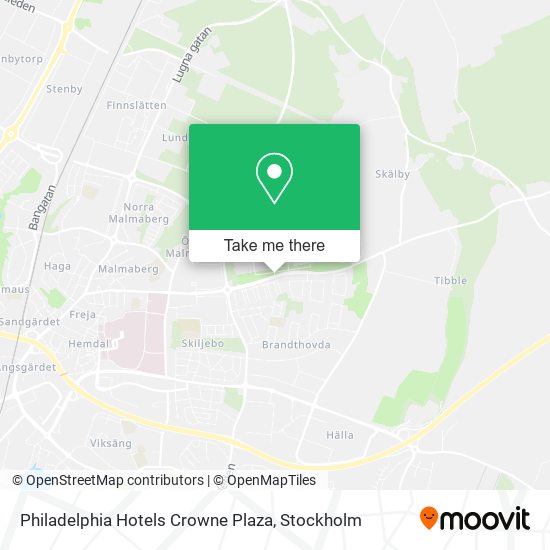 Philadelphia Hotels Crowne Plaza map