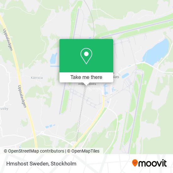 Hmshost Sweden map