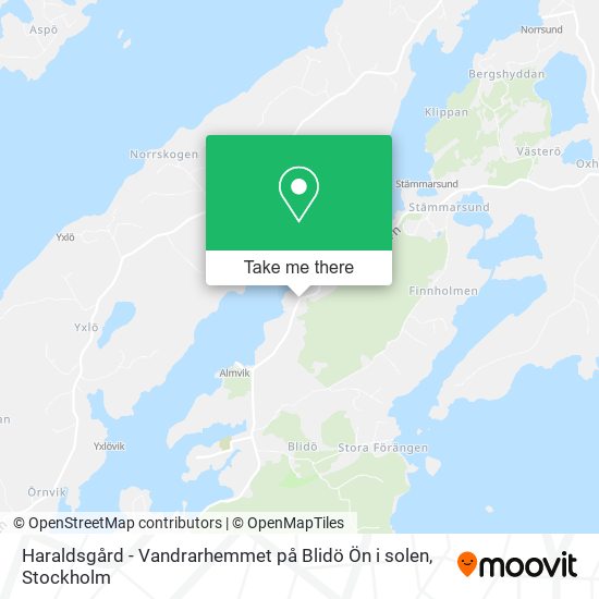 Haraldsgård - Vandrarhemmet på Blidö Ön i solen map