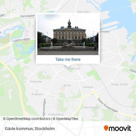 Gävle kommun map