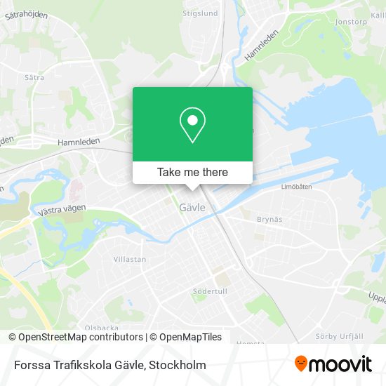 Forssa Trafikskola Gävle map