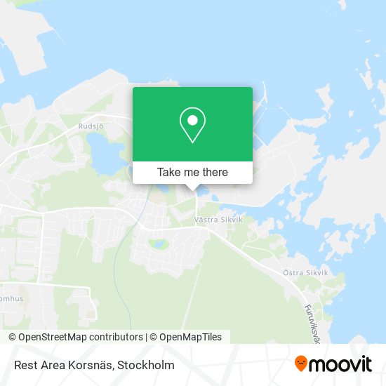 Rest Area Korsnäs map