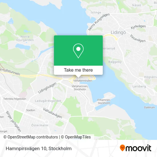 Hamnpirsvägen 10 map