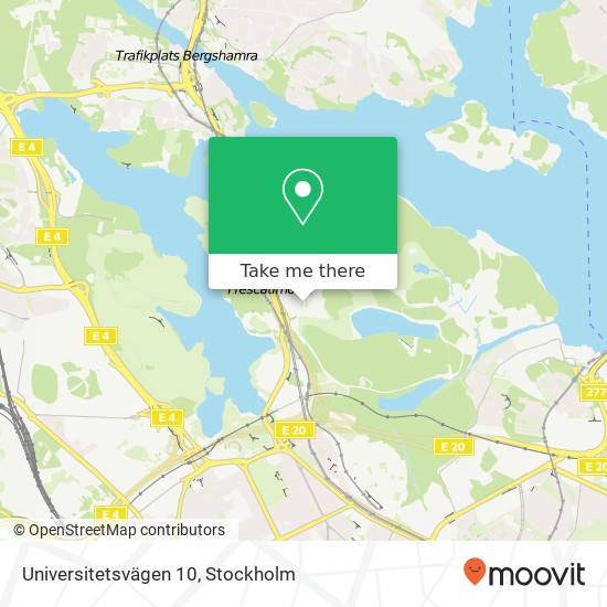 Universitetsvägen 10 map