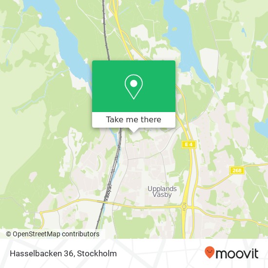 Hasselbacken 36 map