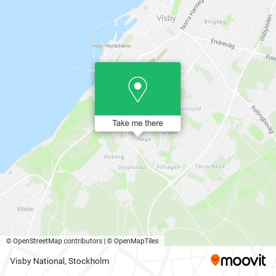 Visby National map