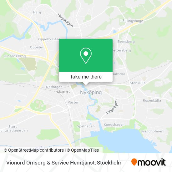 Vionord Omsorg & Service Hemtjänst map