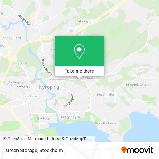 Green Storage map