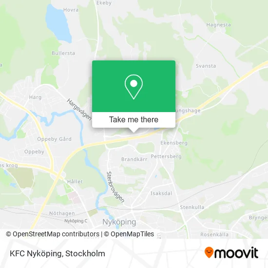 KFC Nyköping map