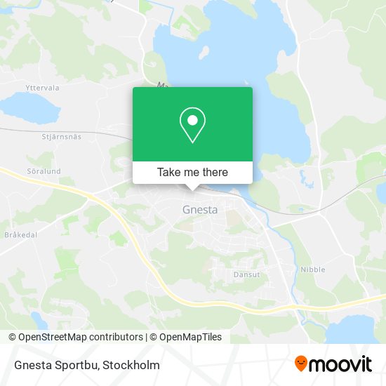 Gnesta Sportbu map