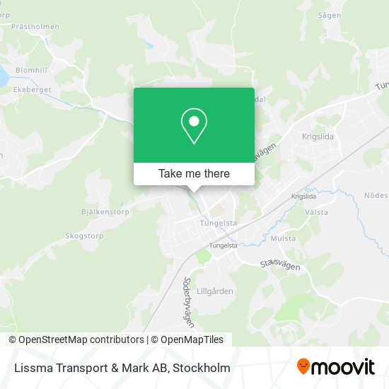 Lissma Transport & Mark AB map