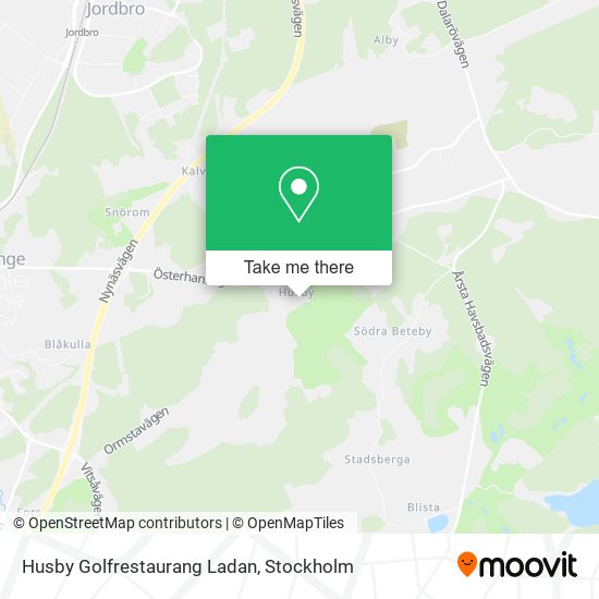 Husby Golfrestaurang Ladan map