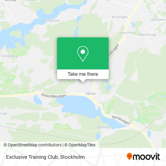 Exclusive Training Club map