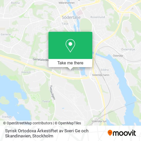 Syrisk Ortodoxa Ärkestiftet av Sveri Ge och Skandinavien map