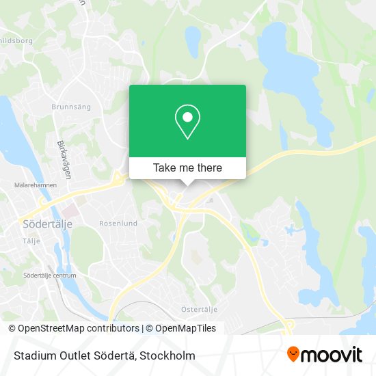 Stadium Outlet Södertä map