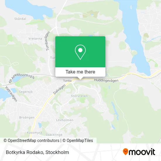 Botkyrka Rodako map