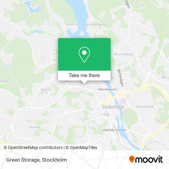 Green Storage map