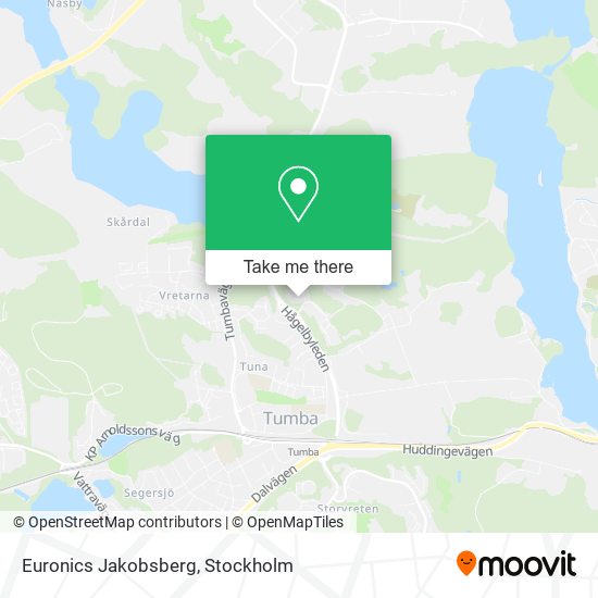 Euronics Jakobsberg map