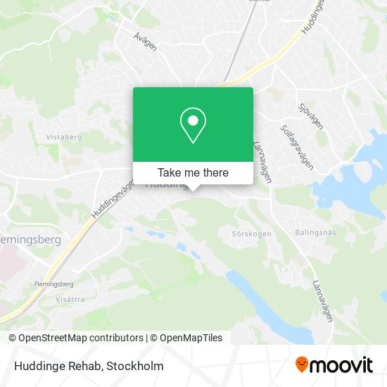 Huddinge Rehab map