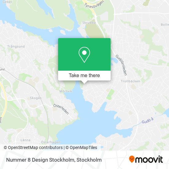 Nummer 8 Design Stockholm map