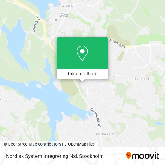 Nordisk System Integrering Nsi map