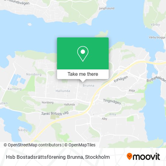 Hsb Bostadsrättsförening Brunna map