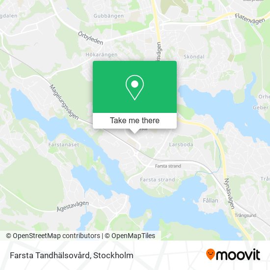 Farsta Tandhälsovård map