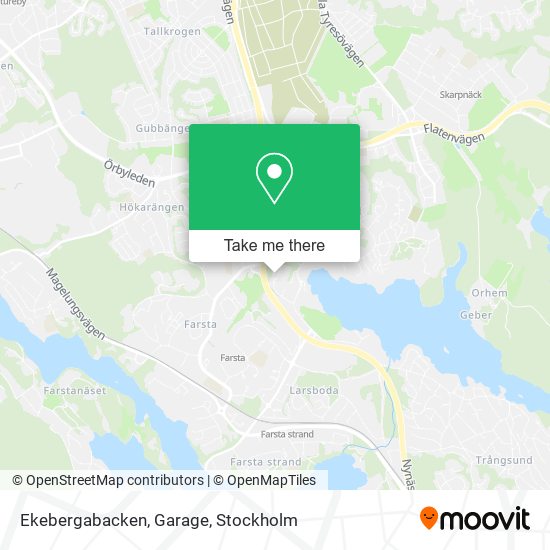 Ekebergabacken, Garage map