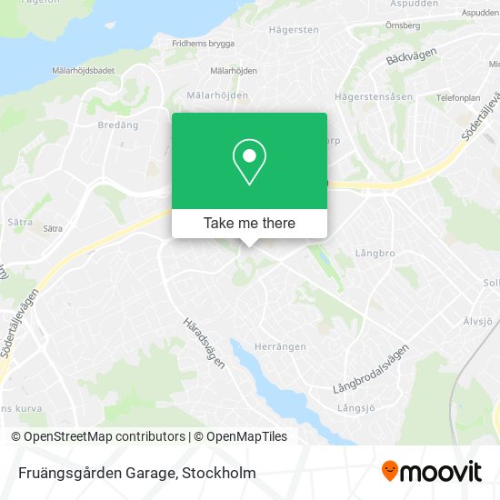 Fruängsgården Garage map