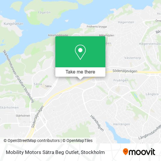 Mobility Motors Sätra Beg Outlet map