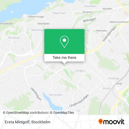 Ersta Minigolf map