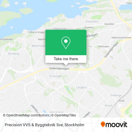 Precision VVS & Byggteknik Sve map