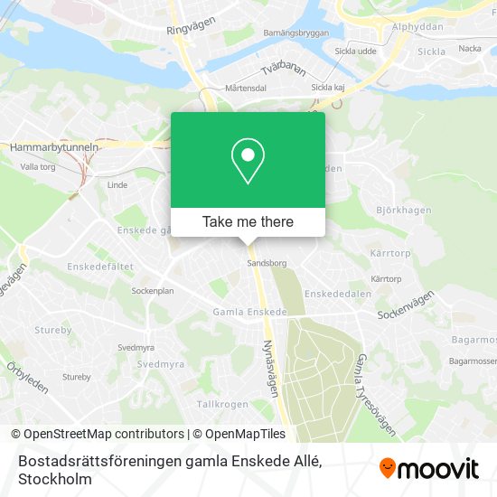 Bostadsrättsföreningen gamla Enskede Allé map