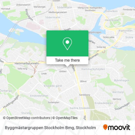 Byggmästargruppen Stockholm Bmg map