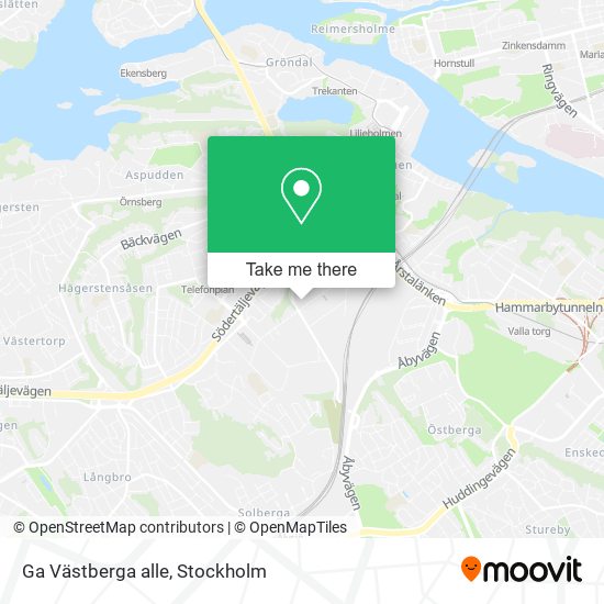 Ga Västberga alle map