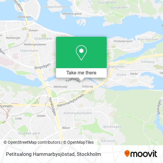 Petitsalong Hammarbysjöstad map